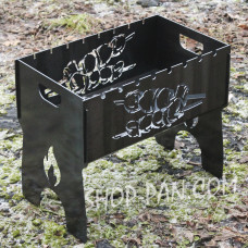 Мангал розбірний з індивідуальним гравіюванням - на подарунок