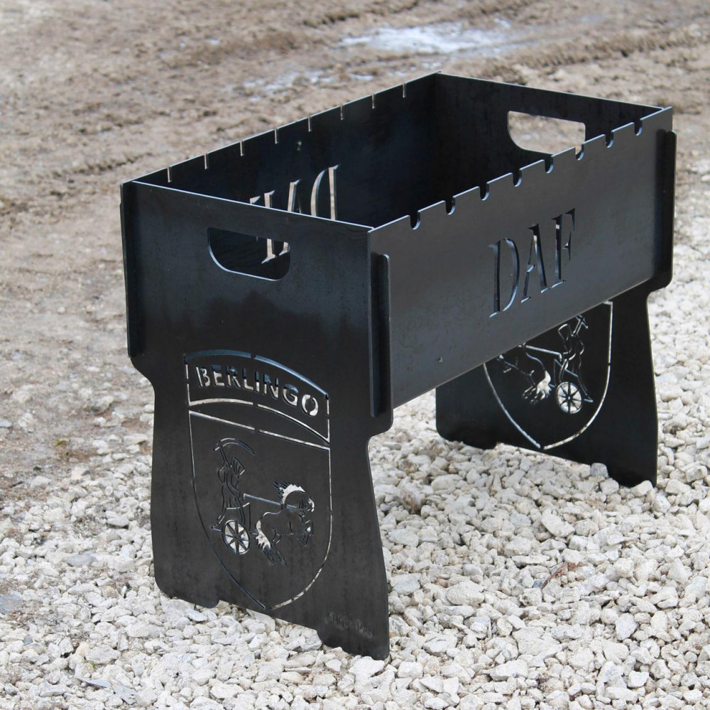 Мангал на 8 шт розбірний з гравіюванням - Юленька - на подарунок SP00201