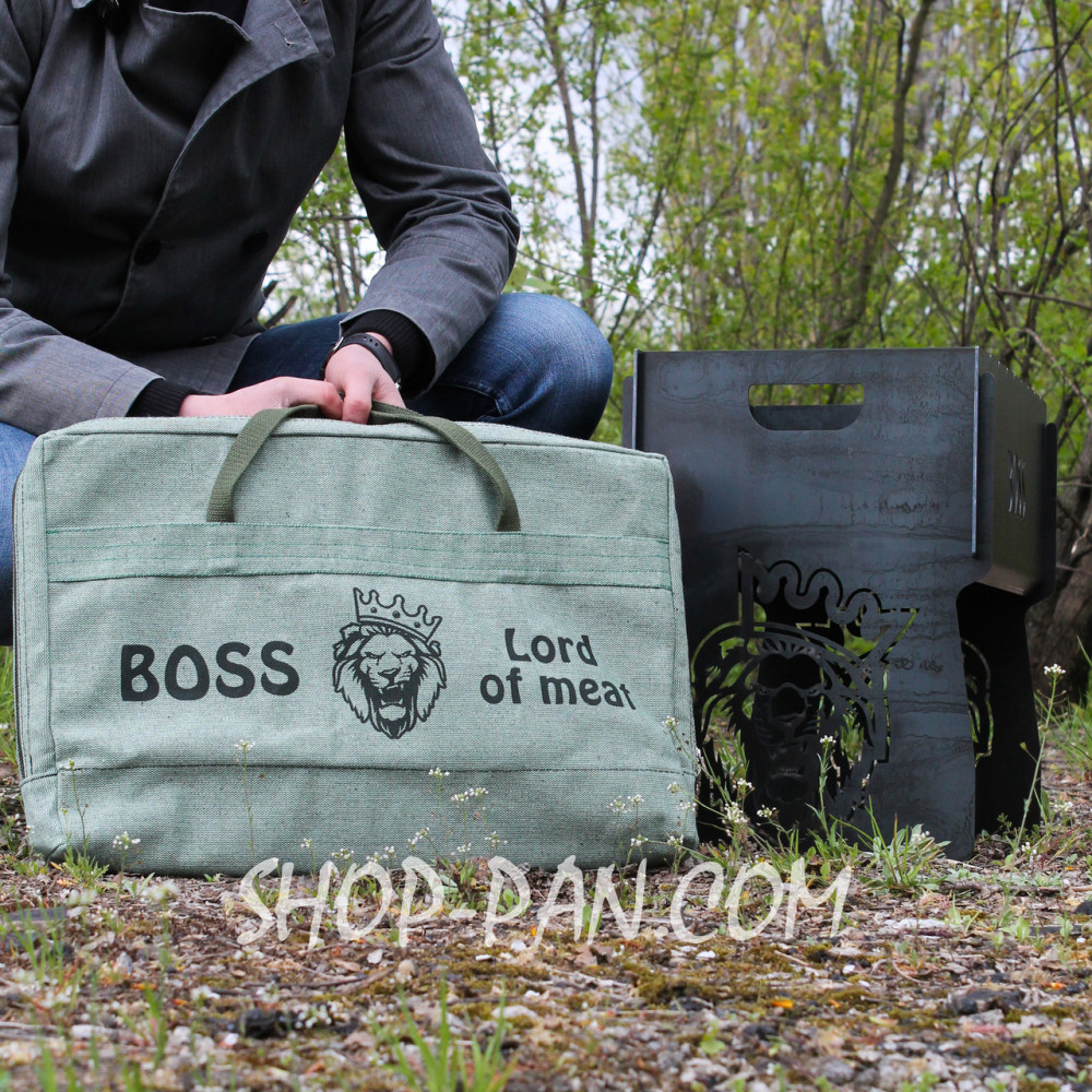 Мангал разборной с индивидуальной гравировкой - Вадим жарит SP00201