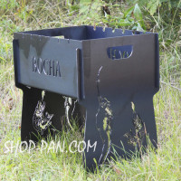 Мангал разборной с индивидуальной гравировкой - ВОСНА - на подарок