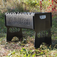 Мангал розбірний AUDI з індивідуальним надписом - на подарунок
