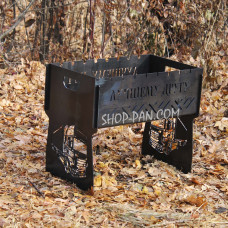 Мангал розбірний з індивідуальним гравіюванням - НАЙКРАЩОМУ ДРУГОВІ