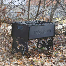 Мангал розбірний з індивідуальним гравіюванням - СМАЖ З ДУШЕЮ