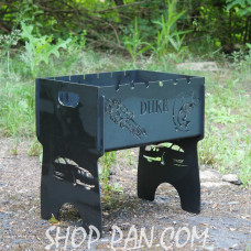 Мангал розбірний з індивідуальним гравіюванням -DAKE - на подарунок