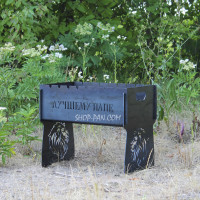 Мангал разборной на 8 шампуров с индивидуальной гравировкой - Лучшему папе