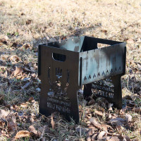 Мангал розбірний на 8 шампурів з індивідуальним гравіюванням - Доброго вечора ми з України