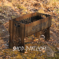 Мангал розбірний з індивідуальним гравіюванням - на подарунок