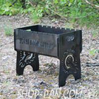 Мангал разборной с индивидуальной гравировкой - Пан Инженер - на подарок