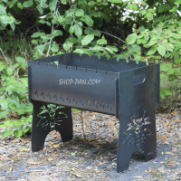 Мангал разборной на 8 шампуров с индивидуальной гравировкой