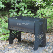 Мангал разборной на 8 шампуров с индивидуальной гравировкой