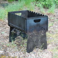 Мангал розбірний з індивідуальним гравіюванням - на подарунок