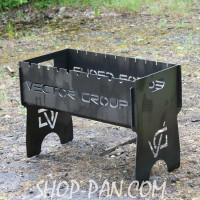 Мангал розбірний з індивідуальним гравіюванням - VECTOR GROUP - на подарунок