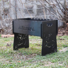 Мангал на 8 шт розбірний з гравіюванням - Америка - на подарунок