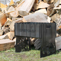 Мангал розбірний на 8 шампурів з індивідуальним гравіюванням - ЗСУ Героям слава