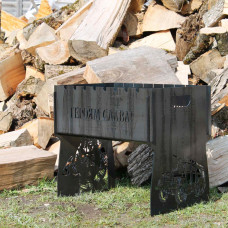 Мангал разборной на 8 шампуров с индивидуальной гравировкой - ЗСУ Героям слава