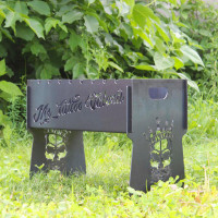 Мангал разборной на 8 шампуров с индивидуальной гравировкой