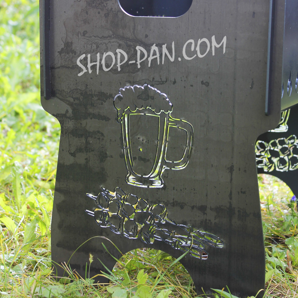 Мангал розбірний SUPER ЧОЛОВІК з індивідуальним гравіюванням - на подарунок SP00201