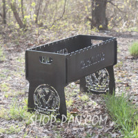 Мангал розбірний з індивідуальним гравіюванням - на подарунок