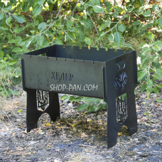 Мангал разборной на 8 шампуров с индивидуальной гравировкой - Герб Украины