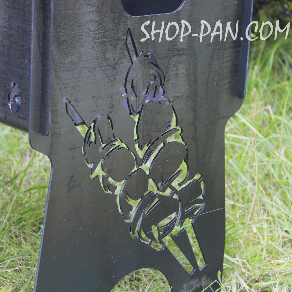 Мангал розбірний ПІД КОНЬЯЧОК з індивідуальним гравіюванням - на подарунок SP00201