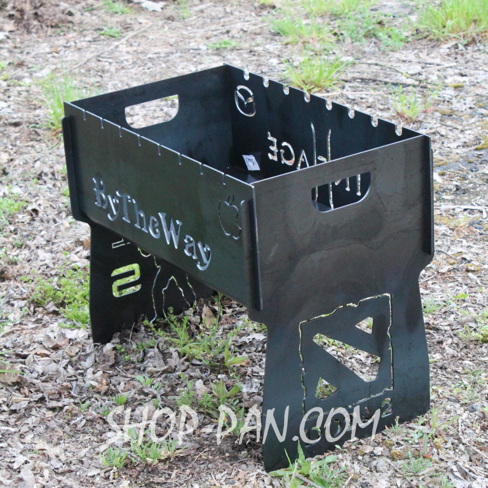 Мангал розбірний з індивідуальним гравіюванням - на подарунок SP00201