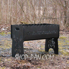 Мангал розбірний з індивідуальним гравіюванням - на подарунок