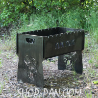 Мангал розбірний з індивідуальним гравіюванням - KING KONG - на подарунок