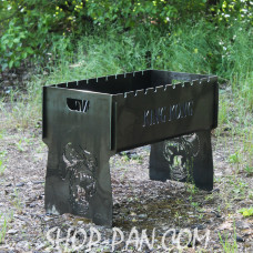 Мангал розбірний з індивідуальним гравіюванням - KING KONG - на подарунок