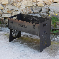 Мангал на 10 шт розбірний - Odesa - подарунковий