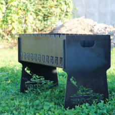 Мангал на 10 шт розбірний - Танк - подарунковий