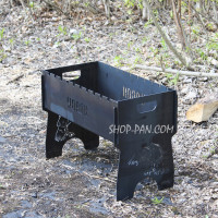 Мангал разборной с индивидуальной надписью на 10 шампуров - Voron