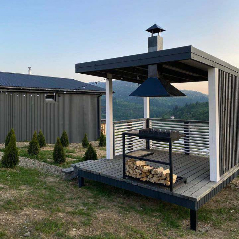 Мангал Loft зі столиком і знімною жарівнею на 12 шампурів SP00235