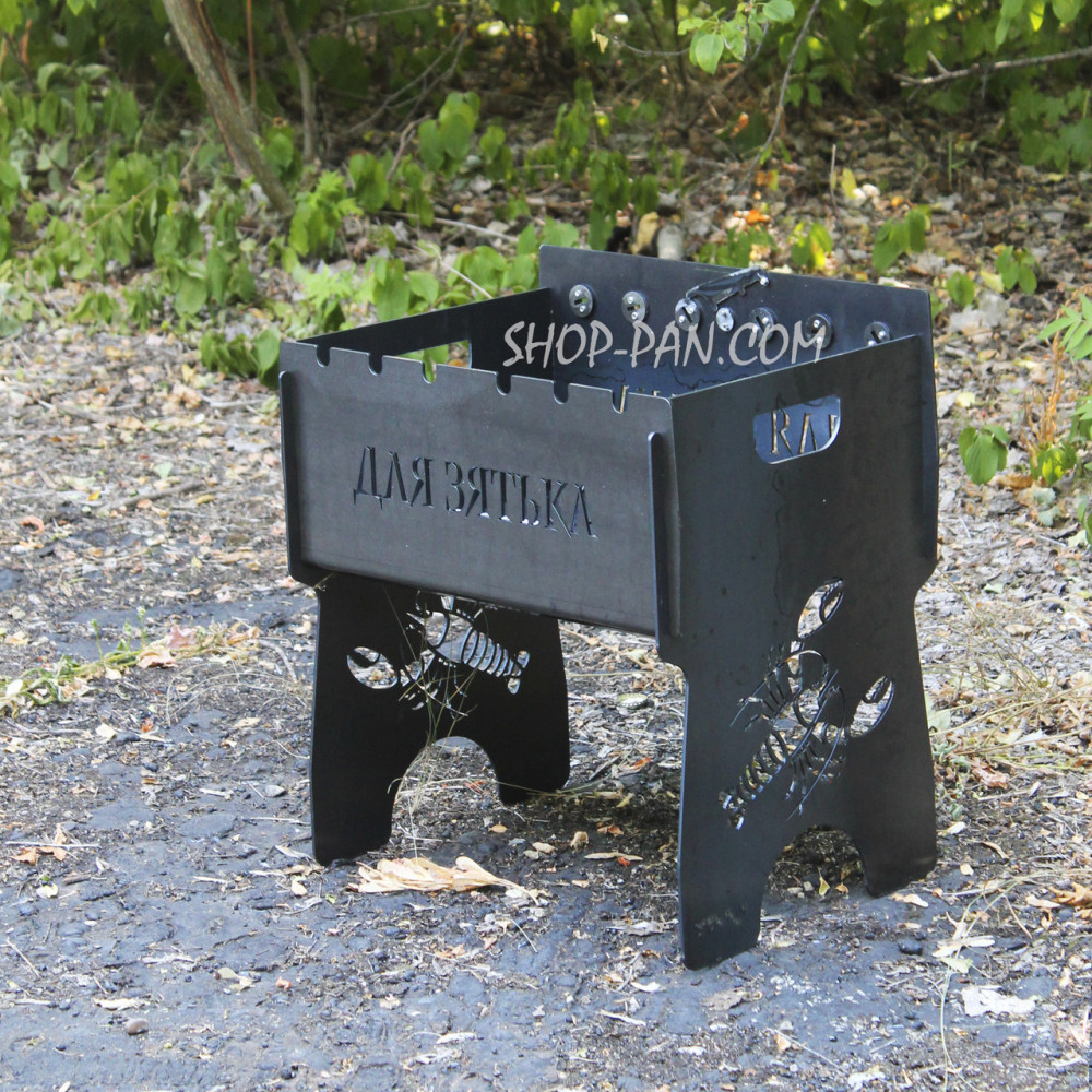 Мангал именной со встроенной шашлычницей и мотором на 6 шампуров — Для Снятия SP00260