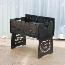 Мангал автоматический на 8 шампуров с гравировкой - Opel