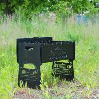 Мангал автоматический на 8 шампуров с гравировкой - Mercedes-Benz