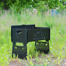 Мангал автоматический на 8 шампуров с гравировкой - Mercedes-Benz