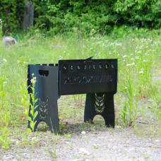 Мангал автоматичний на 8 шампурів з гравіюванням - жарю кожний день