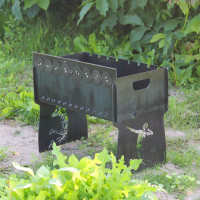 Мангал автоматичний на 8 шампурів із гравіюванням, Автомангал