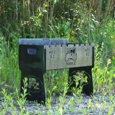 Мангал автоматический на 8 шампуров с гравировкой - mtz 82