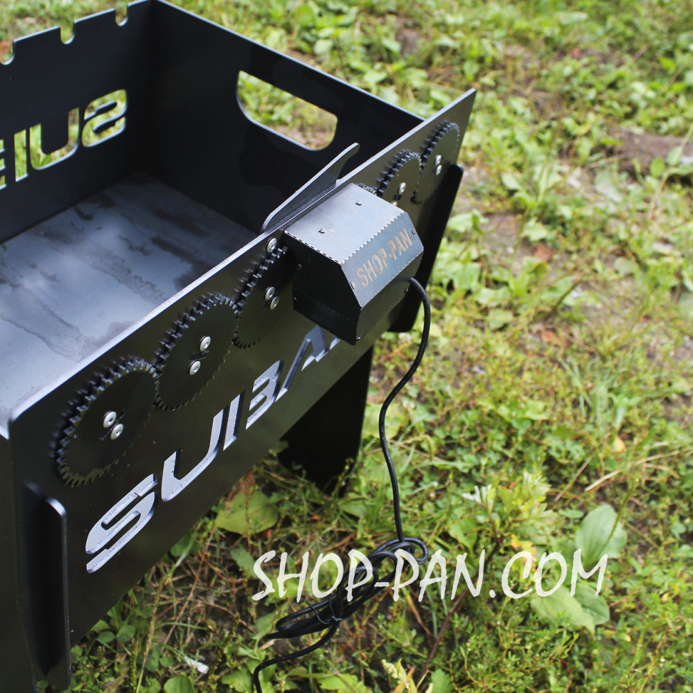 Мангал автоматический на 8 шампуров с гравировкой - | koda SP00261