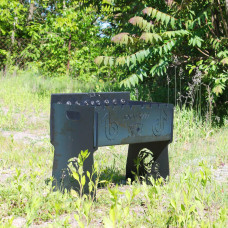 Мангал автоматичний на 8 шампурів з гравіюванням - Джокер