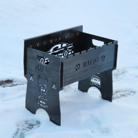 Мангал автоматичний на 8 шампурів з гравіюванням - MAF