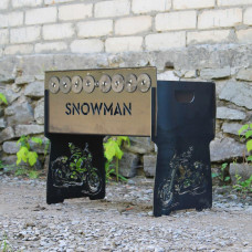 Мангал автоматический на 8 шампуров с гравировкой - Showman