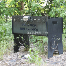 Мангал имый со встроенной шашлычницей и мотором на 8 шампуров — Рыбалка