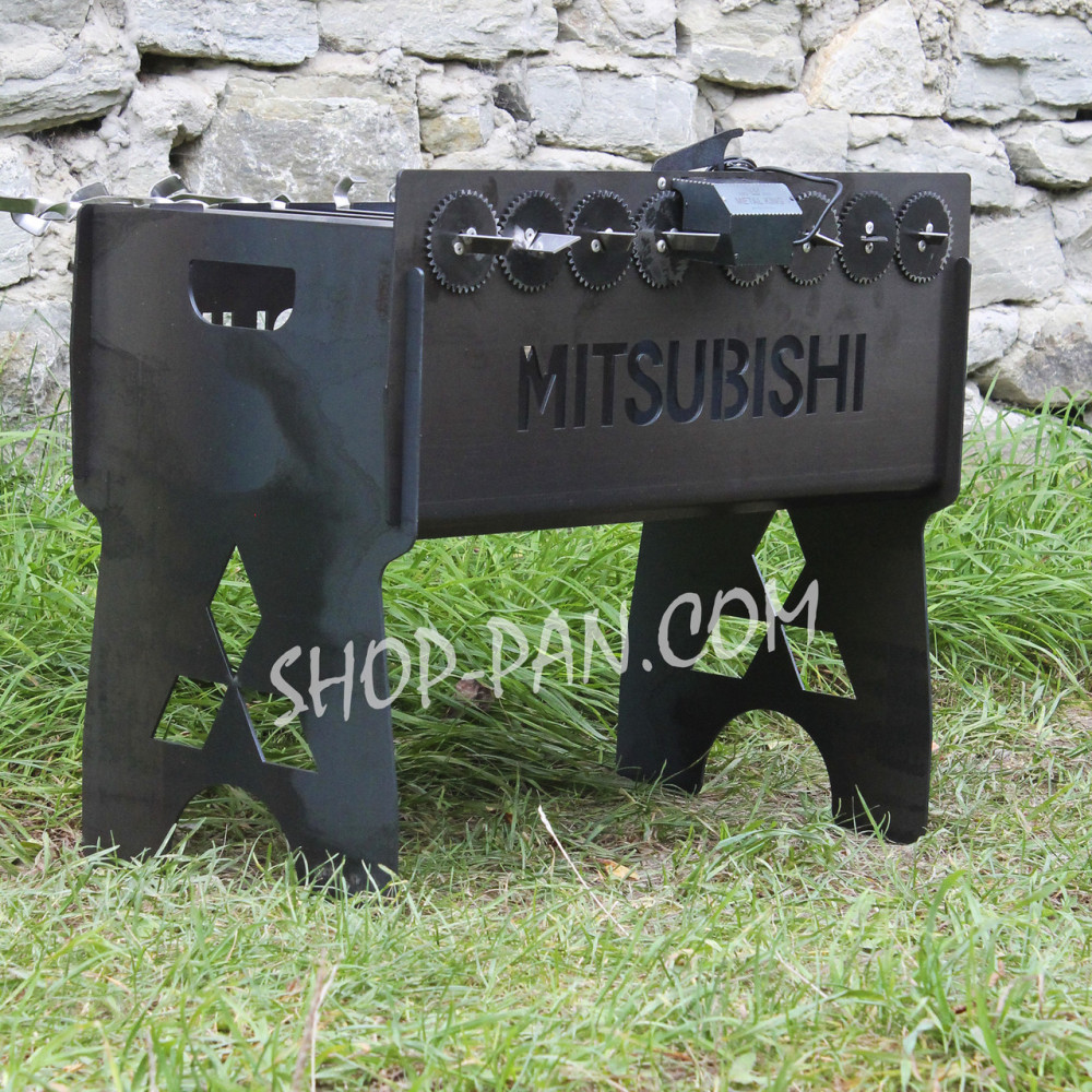 Мангал имый со встроенной шашлычницей и мотором на 10 шампуров SP00262