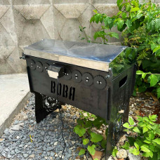 Мангал автоматический на 12 шампуров с крышкой