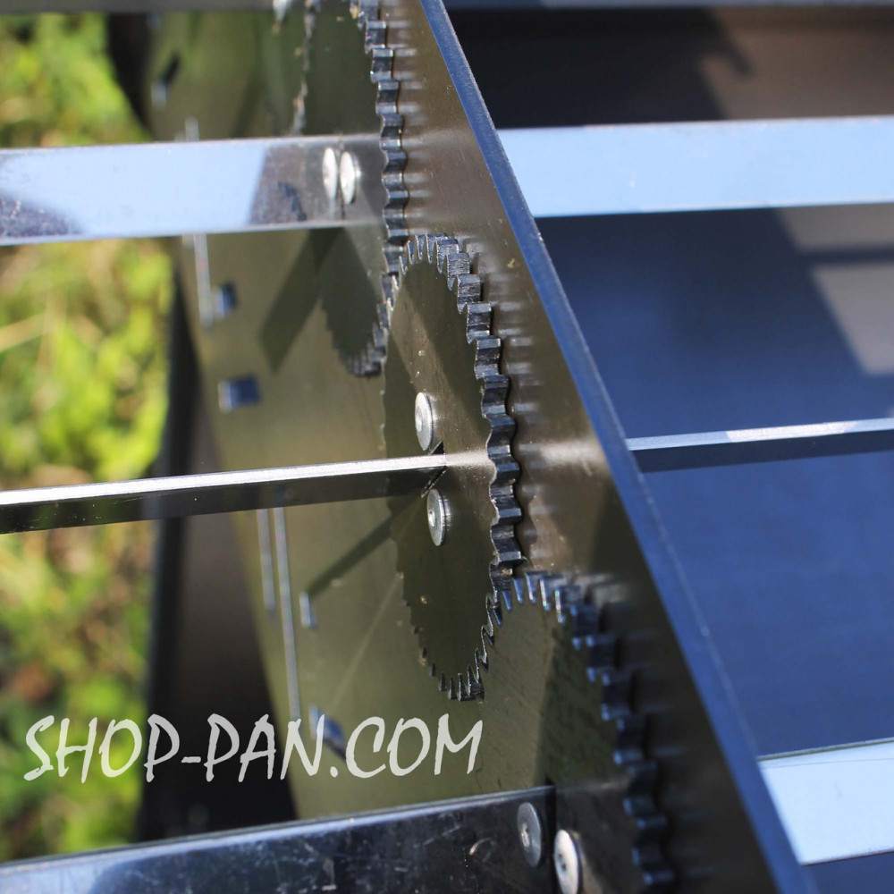 Мангал розбірний високий із вбудованою шашличницею і мотором на 12 шампурів SP00266