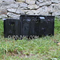 Мангал со встроенной шашлычницей и мотором на 8 шампуров 2 мм