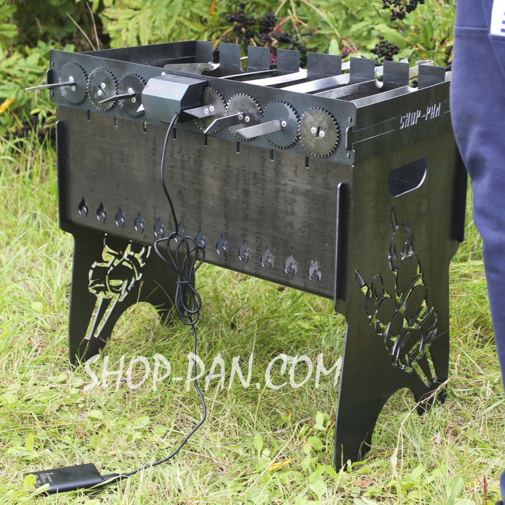 Автоматична шашличниця SHOP-PAN на 8 шампурів SP00294