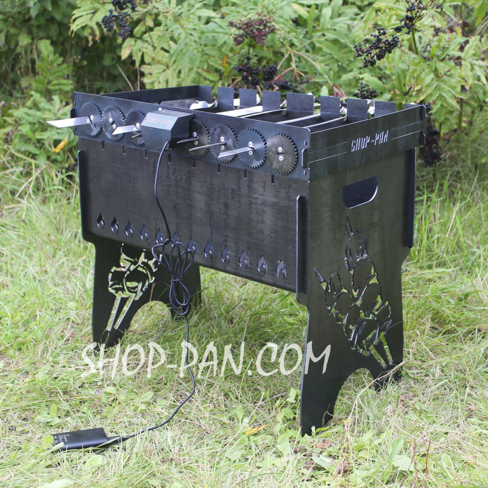 Автоматична шашличниця SHOP-PAN на 8 шампурів SP00294